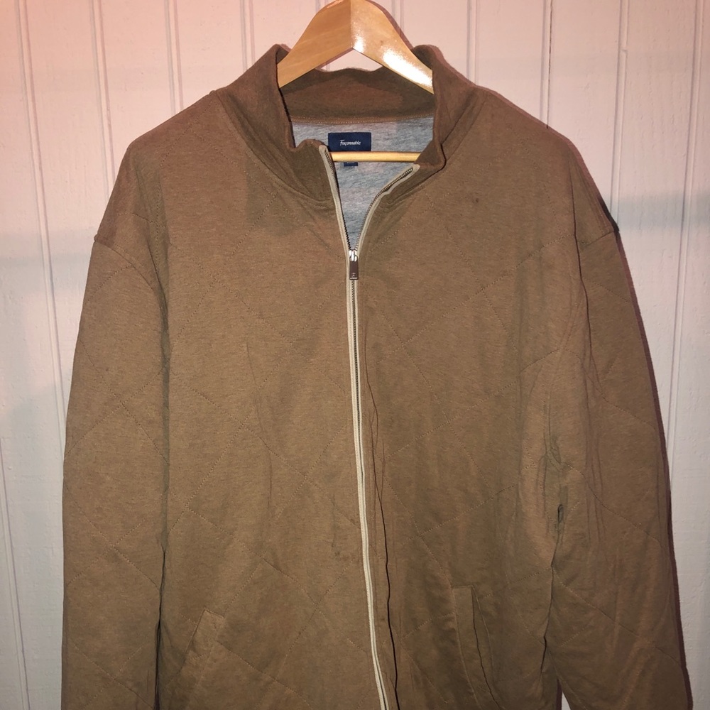 Tan Sweater/Light Jacket